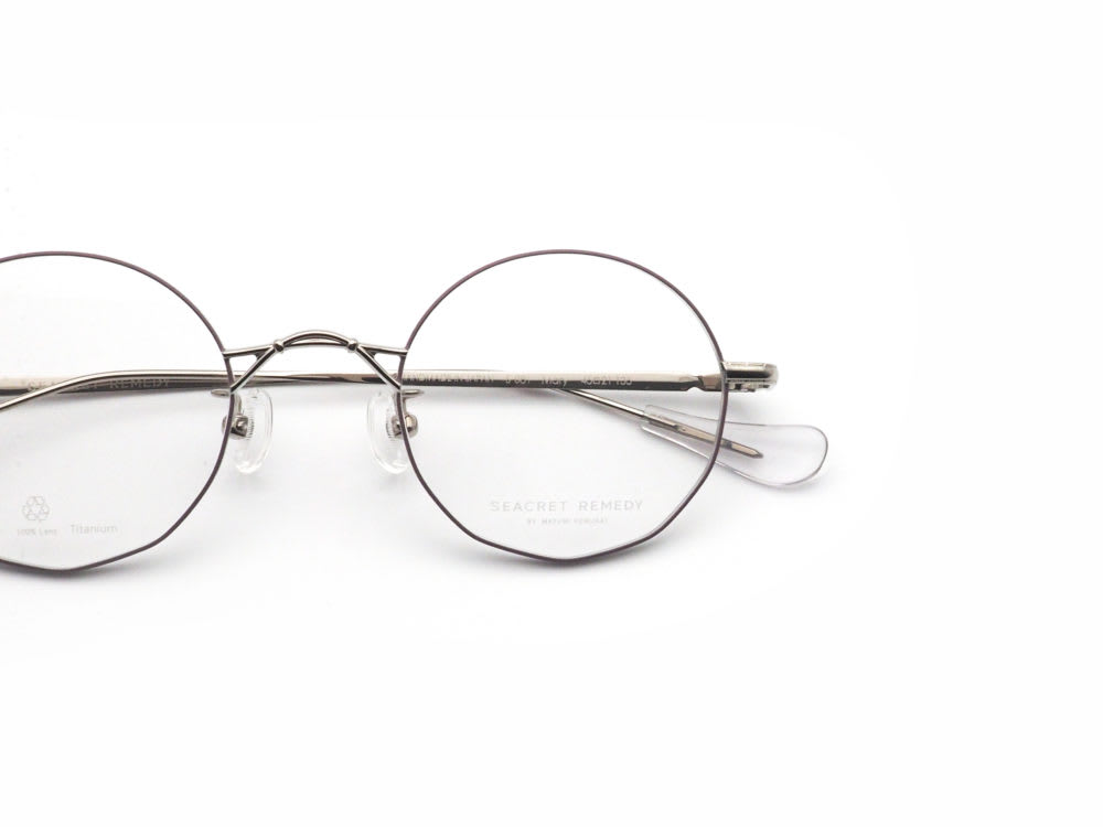 Seacret Remedy シークレットレメディ S-081 Mary col.03 カシスブラウン/ライトグレー 日本製眼鏡フレーム