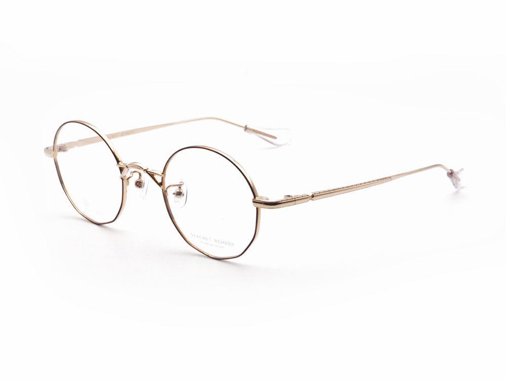 Seacret Remedy シークレットレメディ S-081 Mary col.02 デミ/ゴールド 日本製眼鏡フレーム