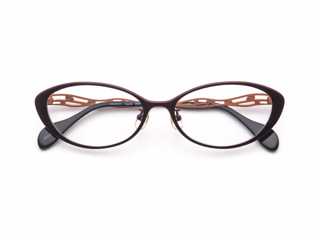 KAMURO カムロ ripple col.RED 日本製眼鏡フレーム