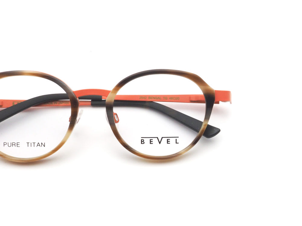 BEVEL ベベル 2542 BENGAL col.TG 日本製眼鏡フレーム