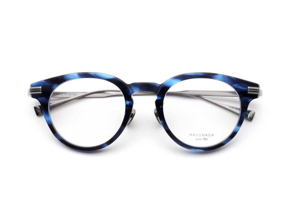 MASUNAGA since1905 CLEF col. #25 BLUE 日本製眼鏡フレーム