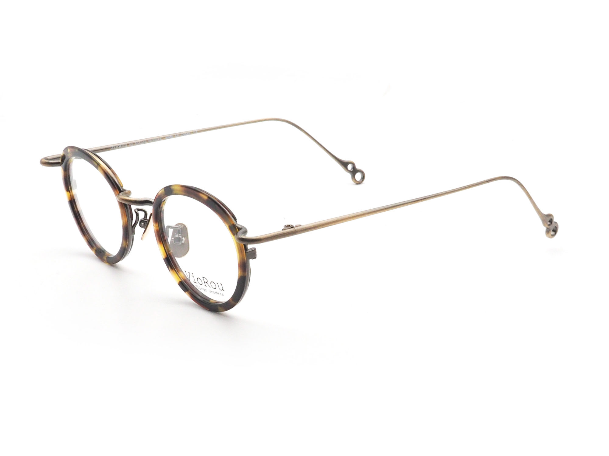 VioRou Nao col. 499 Classic demi/Antique gold 日本製眼鏡フレーム