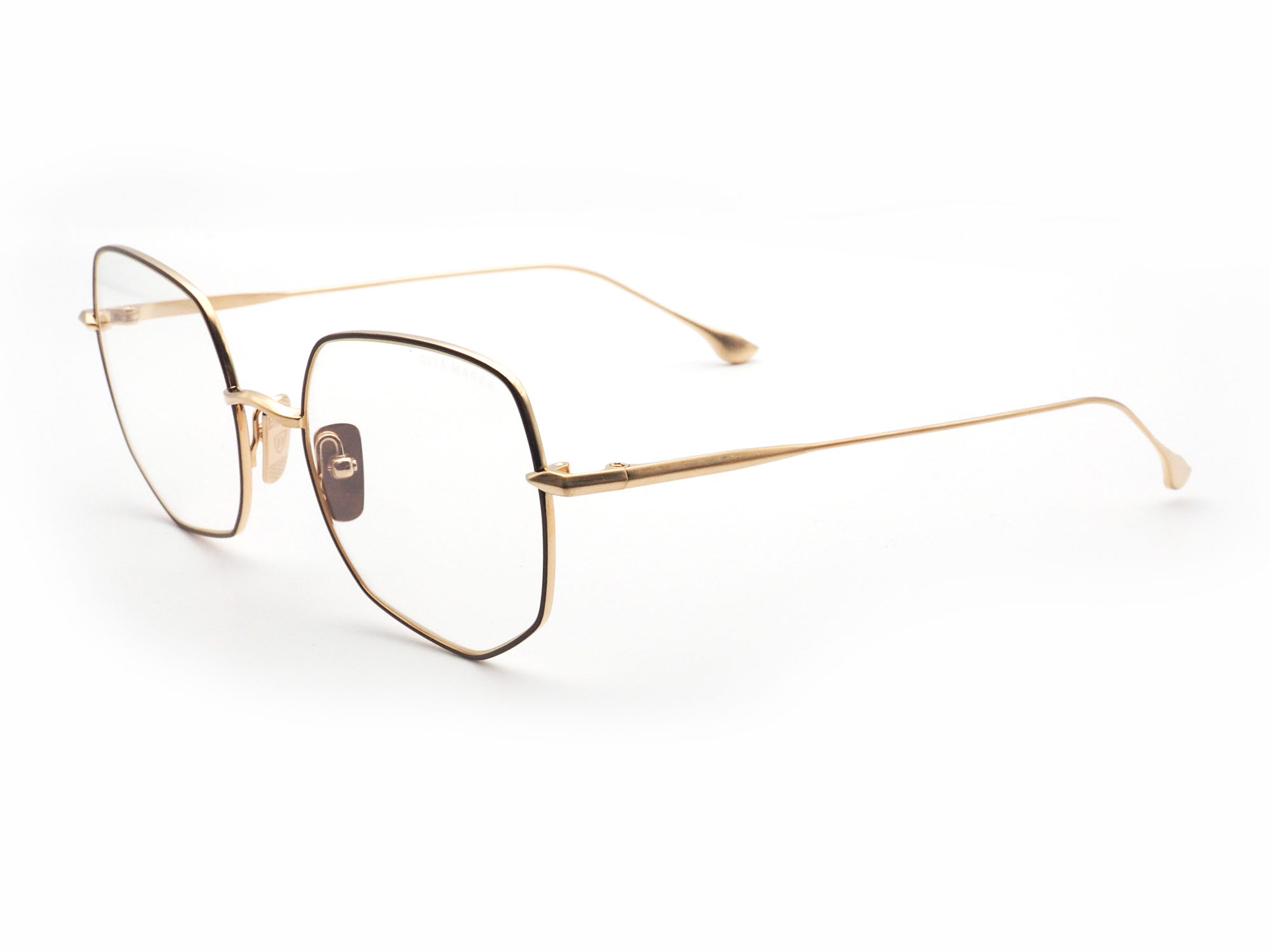 DITA ディータ MAREA col.Brushed White Gold -Mahogany 日本製眼鏡フレーム