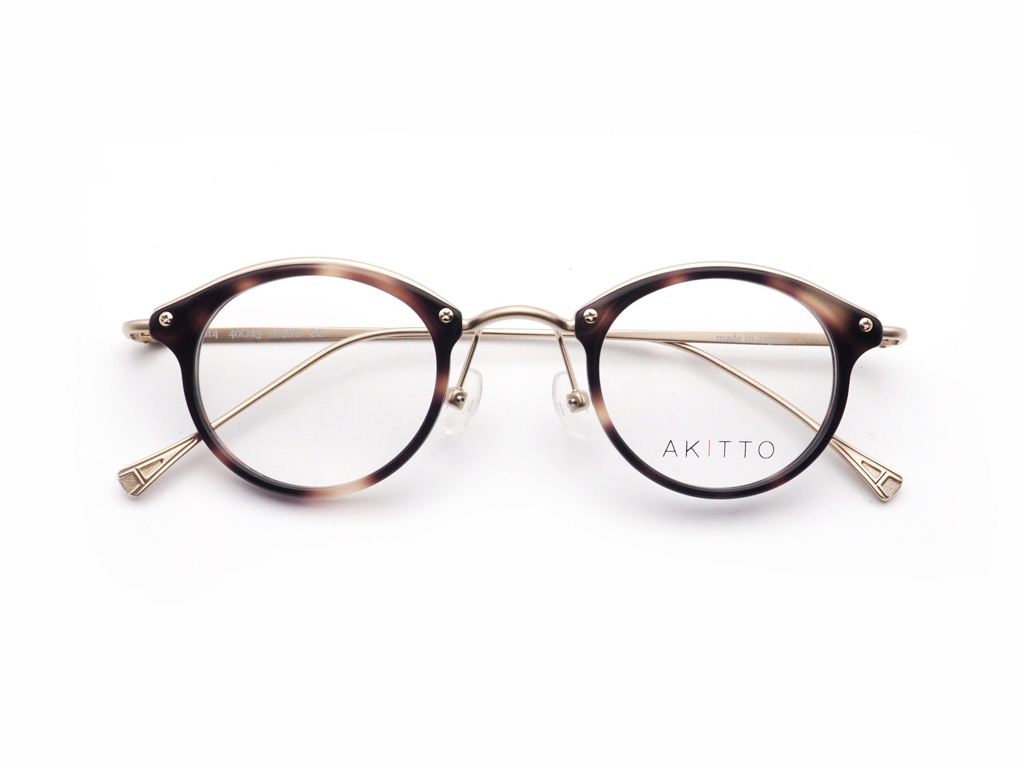 AKITTO アキット bin4 col.GD 日本製眼鏡フレーム