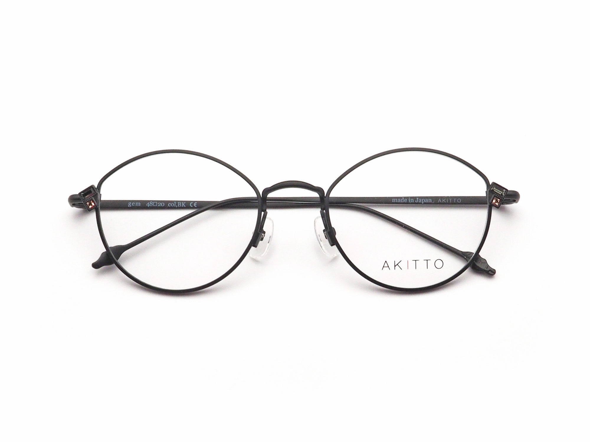 AKITTO アキット gem col.BK 日本製眼鏡フレーム