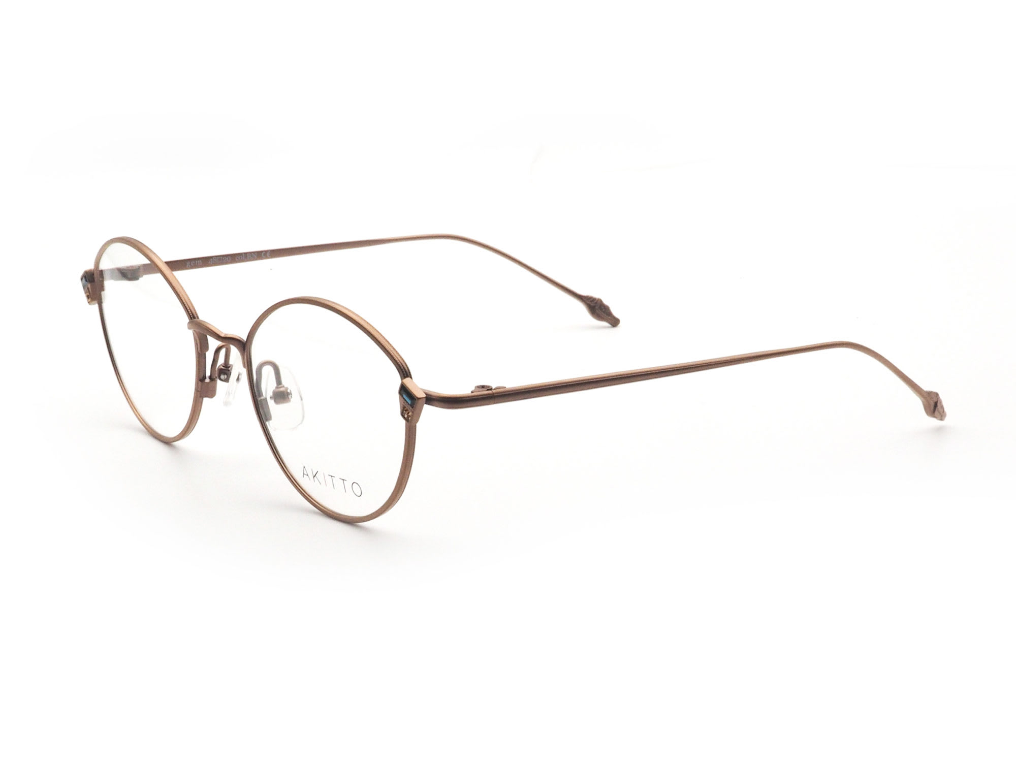 AKITTO アキット gem col.BN 日本製眼鏡フレーム