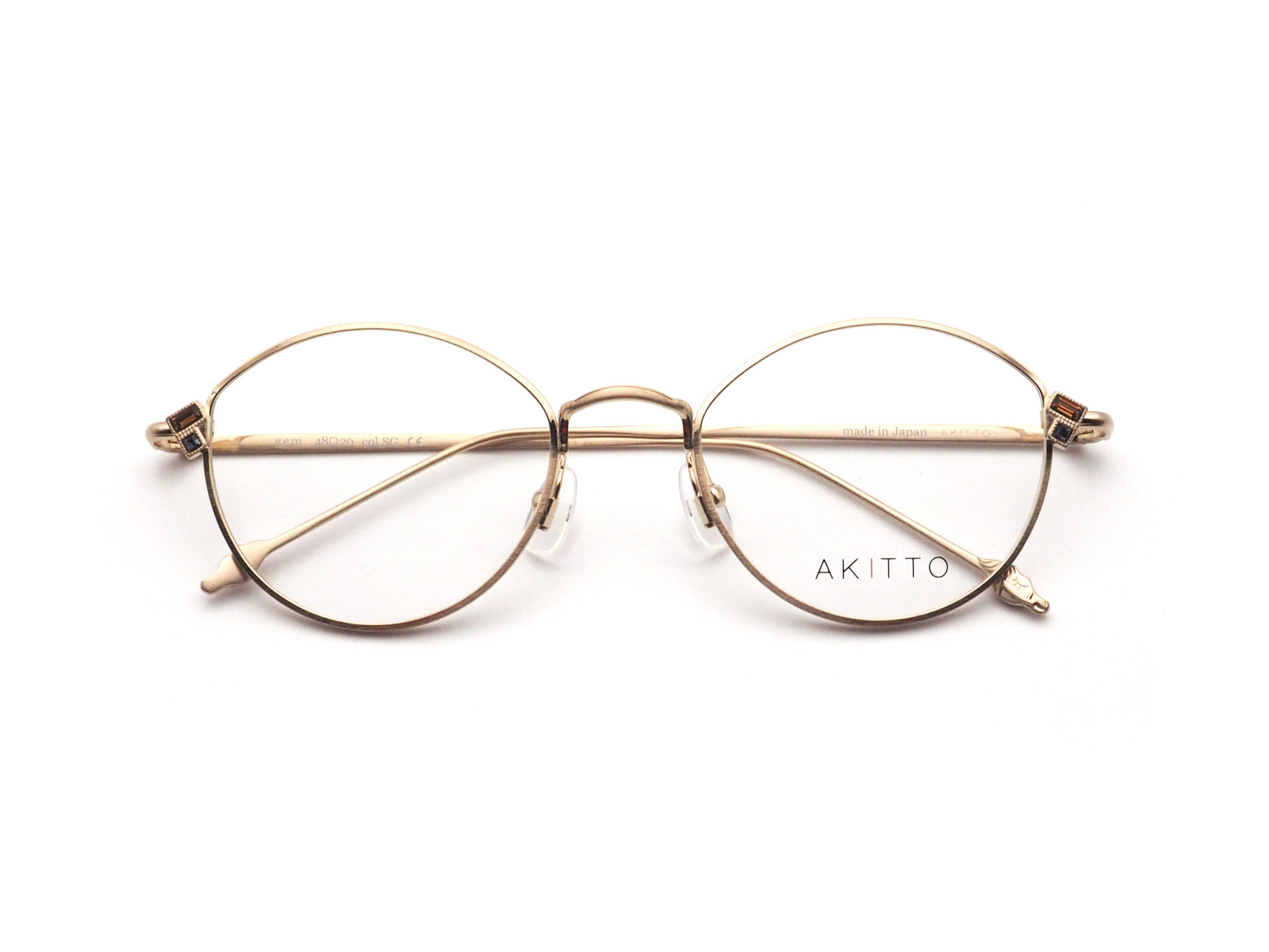AKITTO アキット gem col.SG 日本製眼鏡フレーム