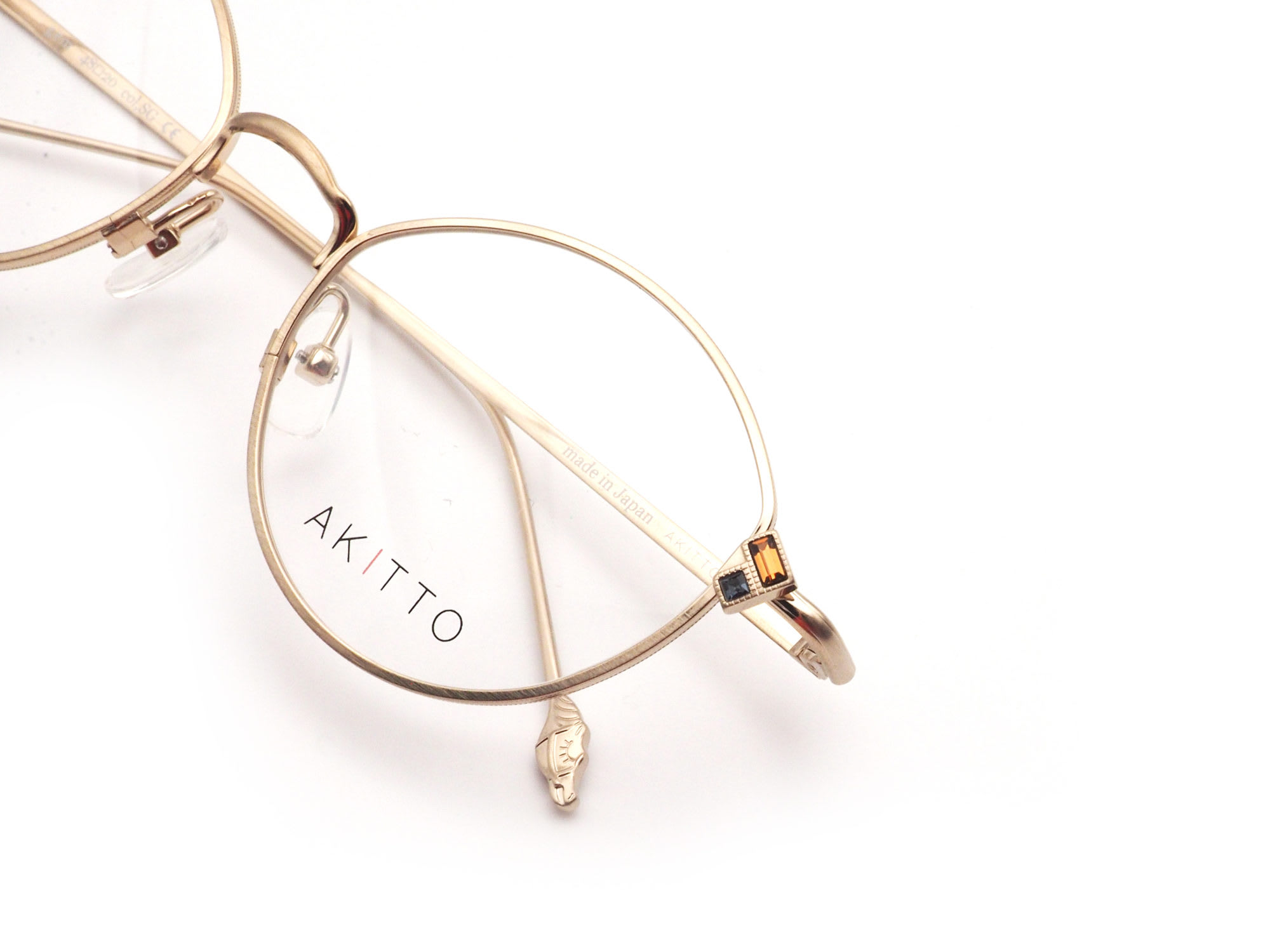AKITTO アキット gem col.SG 日本製眼鏡フレーム
