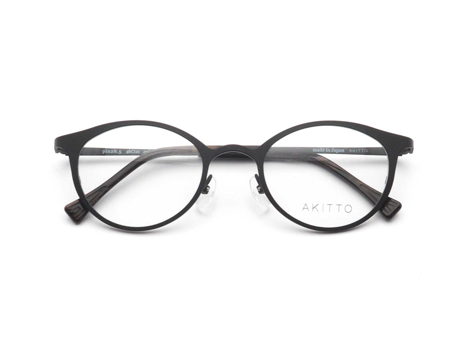 AKITTO アキット pin28.5 col.BK 日本製眼鏡フレーム