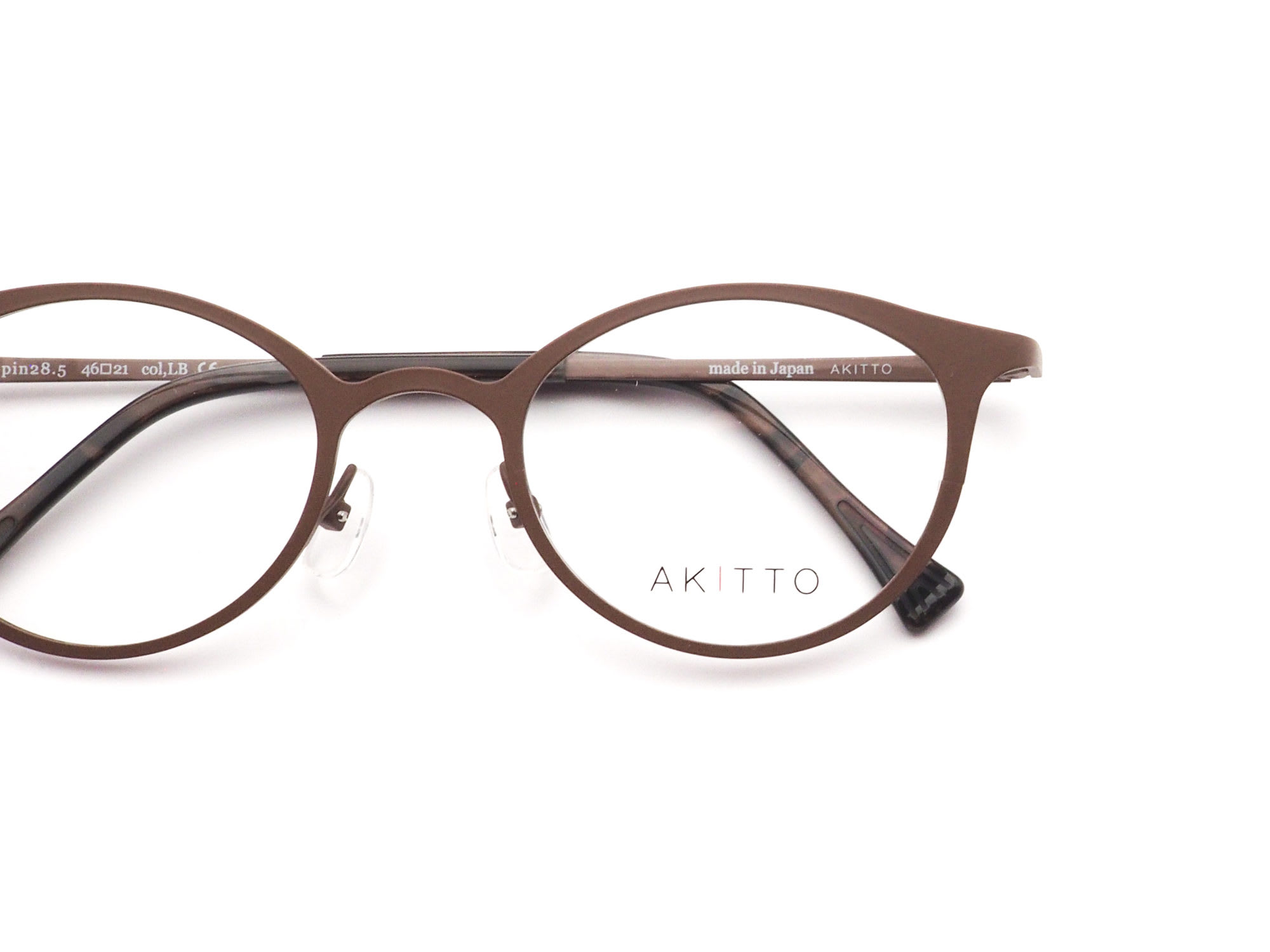 AKITTO アキット pin28.5 col.LB 日本製眼鏡フレーム