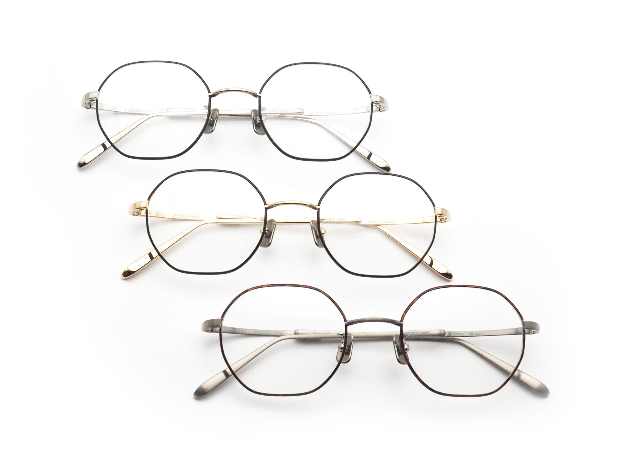 One/Three Compound frame ワンスリーコンパウンドフレーム cfa-07b 日本製眼鏡フレーム