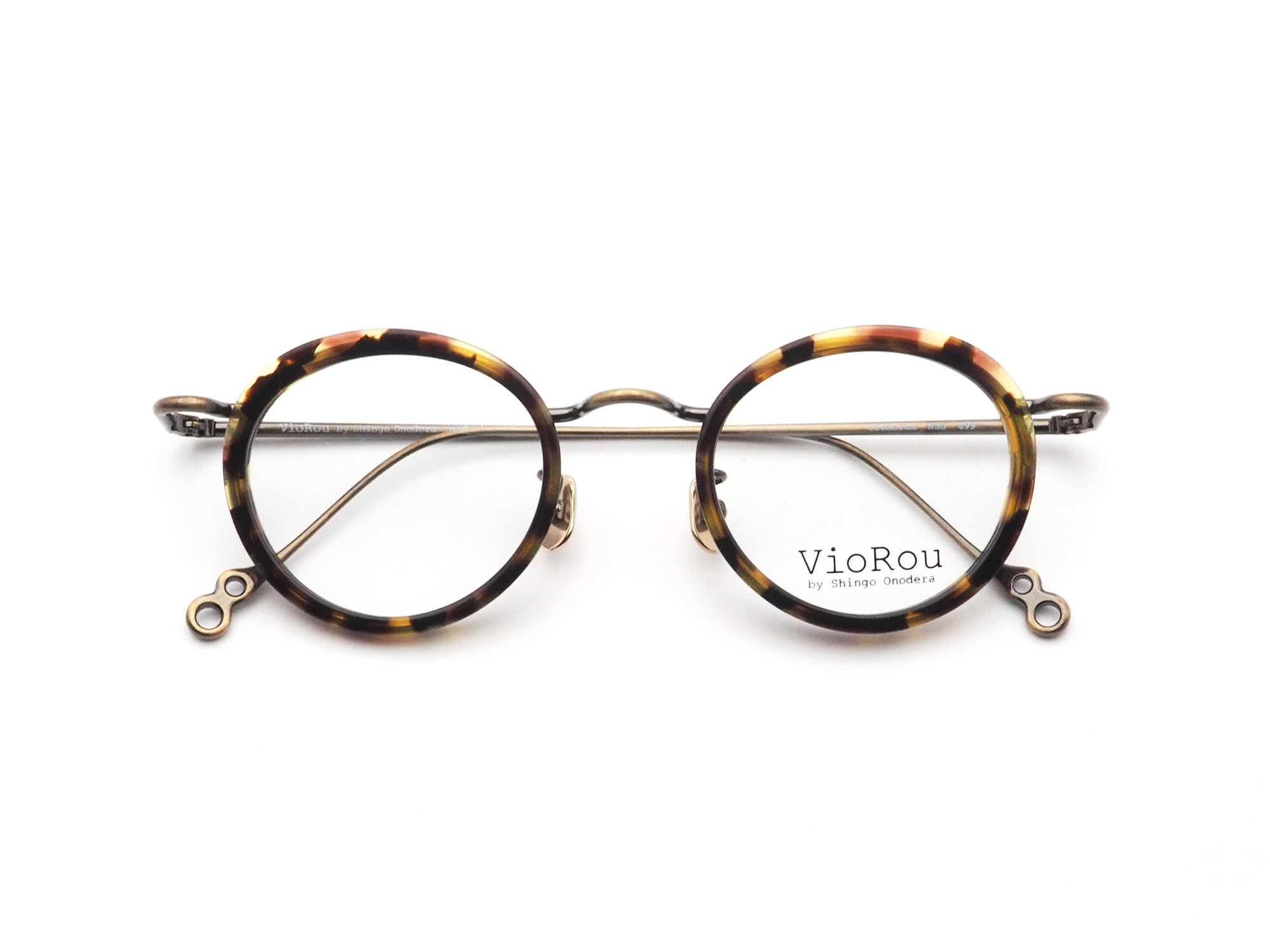 VioRou Nao col. 499 Classic demi/Antique gold 日本製眼鏡フレーム