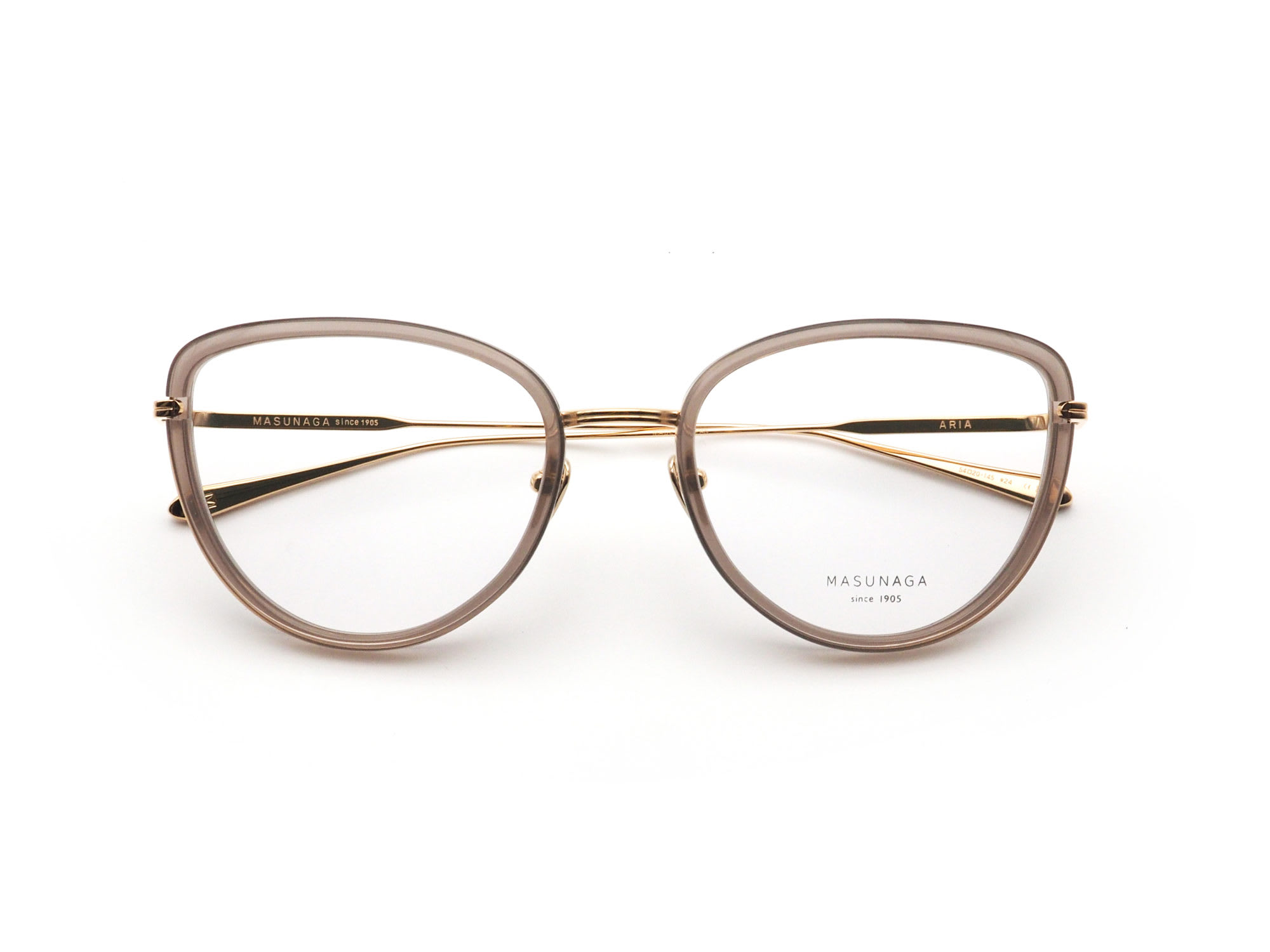 MASUNAGA since1905 マスナガ ARIA col.♯24 LGRY/GOLD 日本製眼鏡フレーム