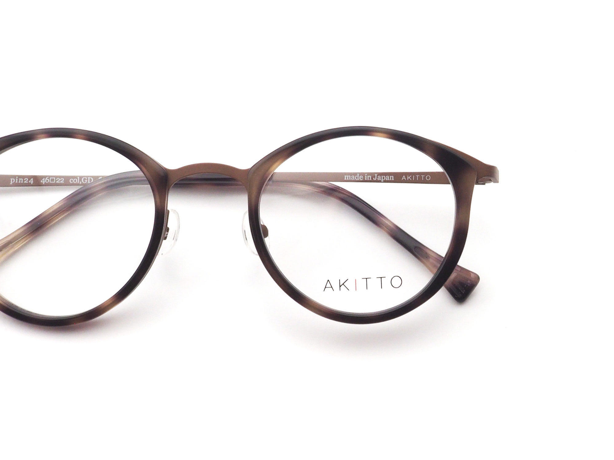 AKITTO アキット pin24 col.GD 日本製眼鏡フレーム