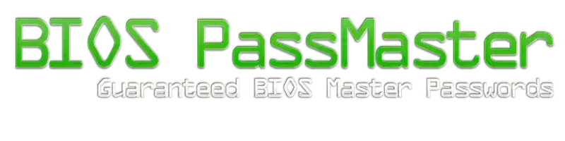 BIOS Master Passwords