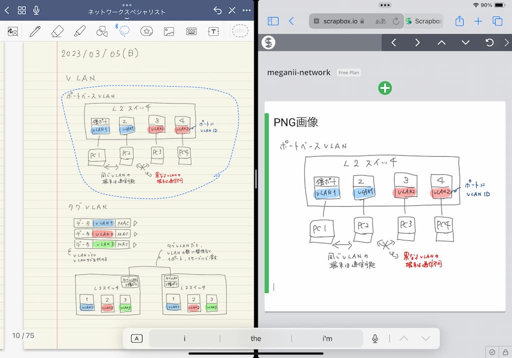 Goodnotes5からScrapboxに図をドラッグ&amp;ドロップ後