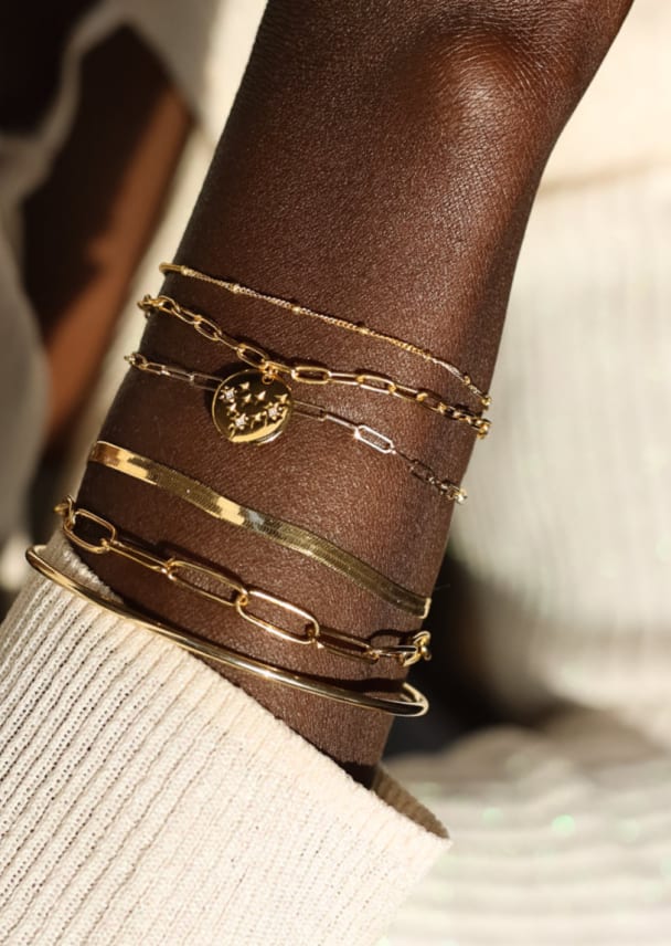 CHAIN GOLD BRACELET STACK