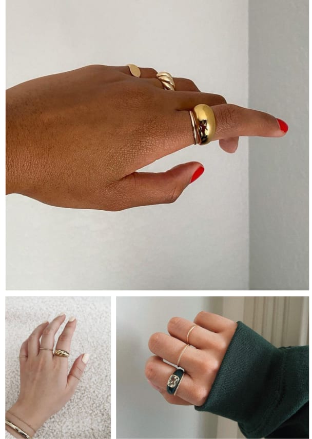 Gold Stacking Ring Guide – AS29