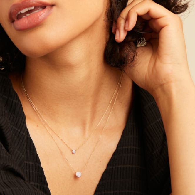 Mejuri pave 2024 diamond hoops