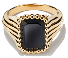 Jenna Lyons Onyx Signet Pinky Ring