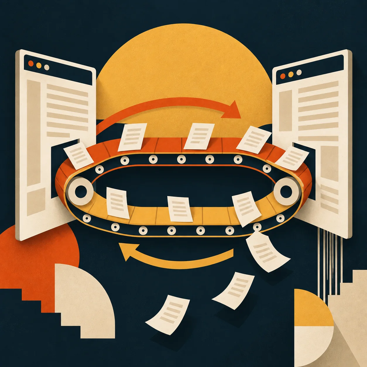 The Copy-Paste Loop: pages carried endlessly back and forth between two windows