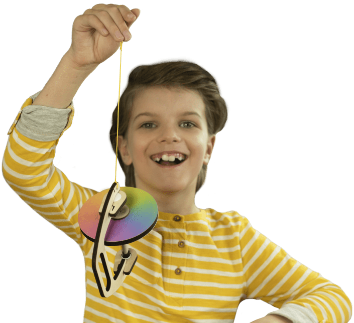 Boy with gyroscope