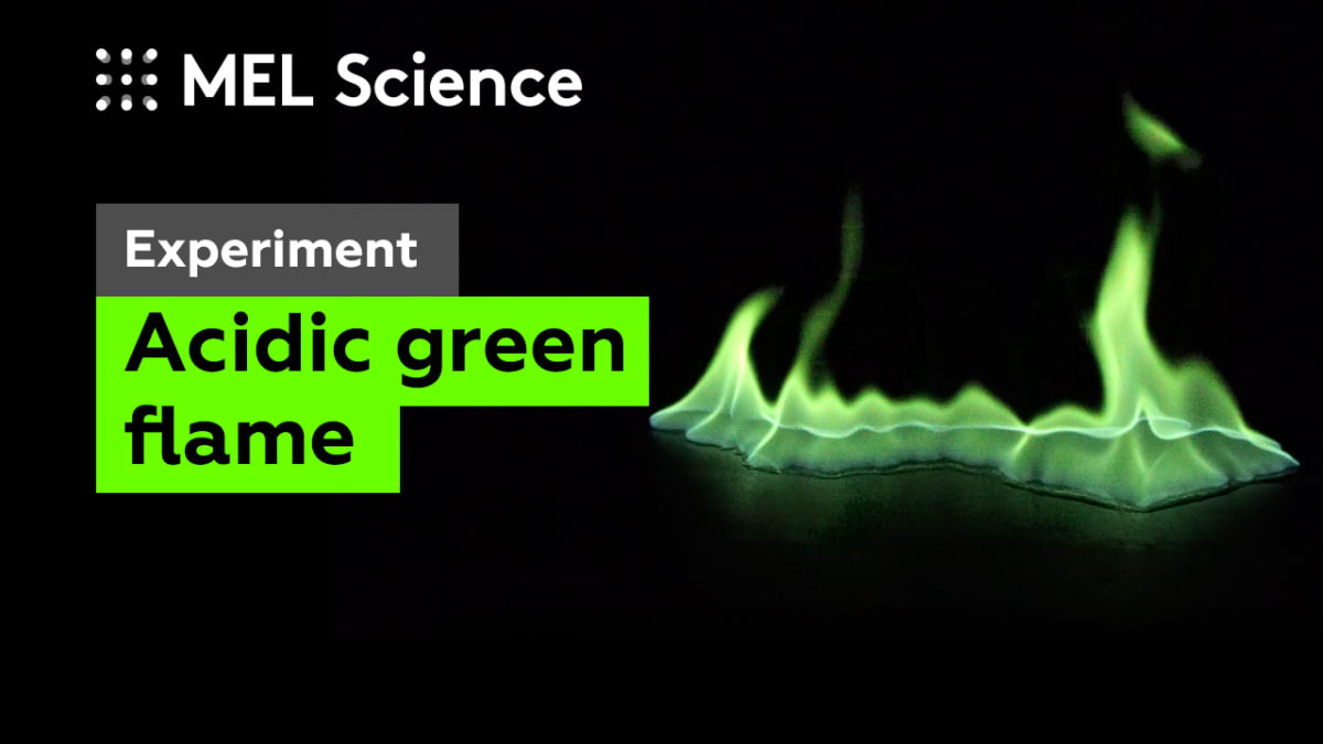 “Green flame” experiment MEL Chemistry