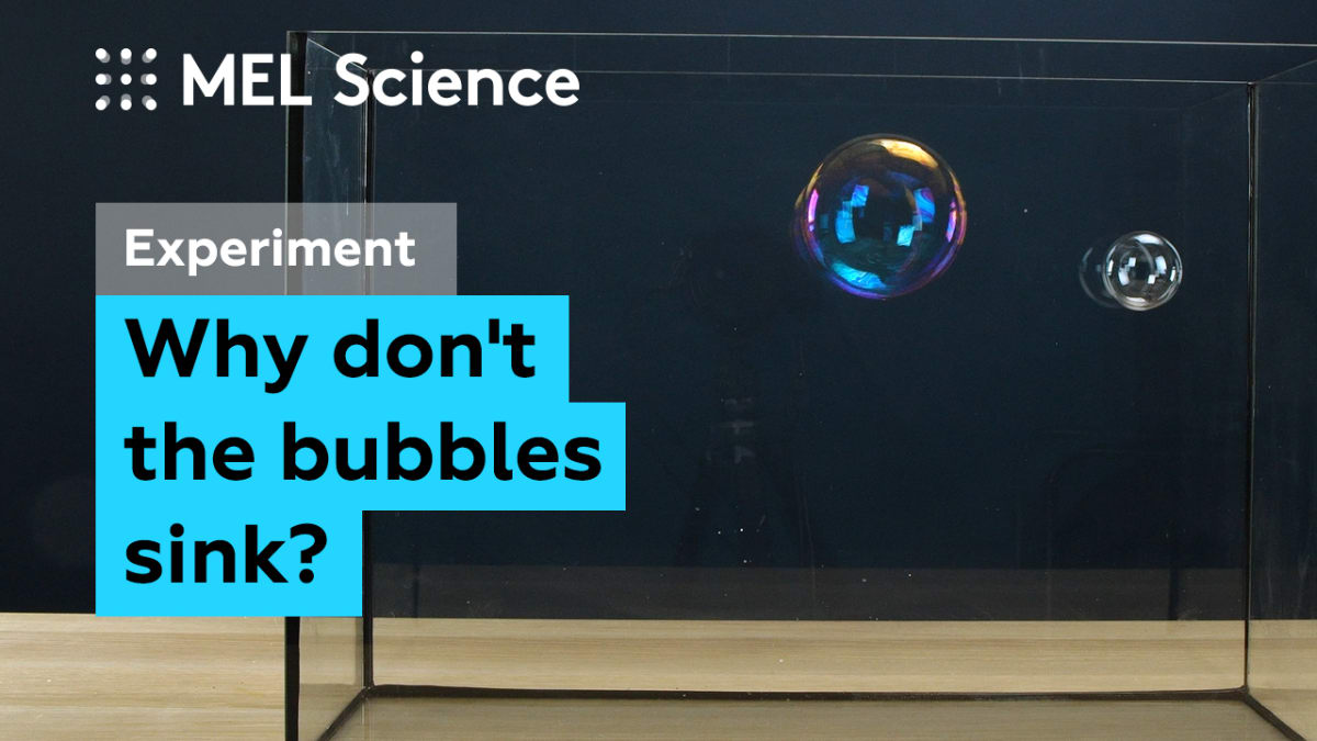 “Levitating soap bubbles” experiment MEL Chemistry