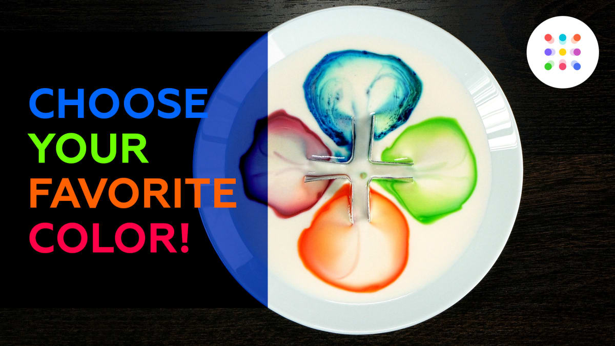 Color Changing Milk Mel Chemistry