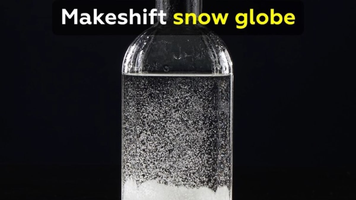 Makeshift snow globe MEL Chemistry