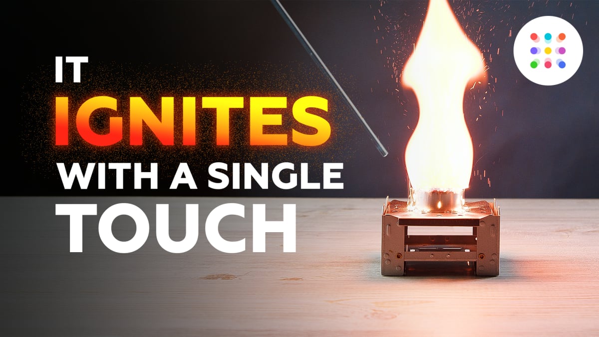 It ignites with a single touch MEL Chemistry