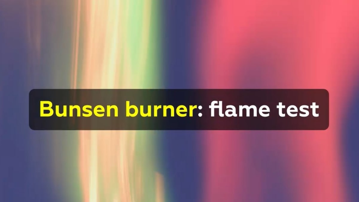 Bunsen burner flame test MEL Chemistry