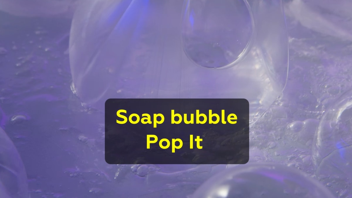 Soap bubble pop it MEL Chemistry