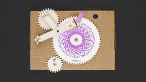 Cycloid drawing machine