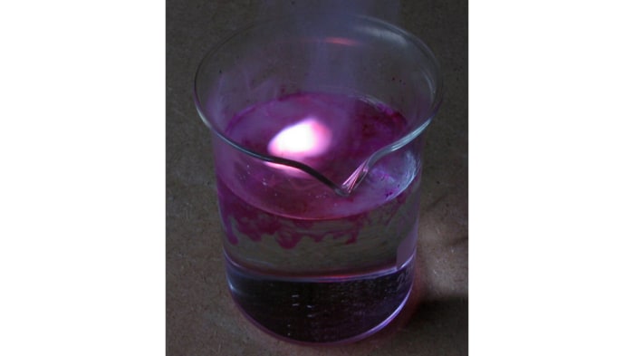 Potassium Reaction With Water - Potassium and sodium - reaction with water : (c) barium chloride reacts with aluminium sulphate to give aluminium chloride and a.