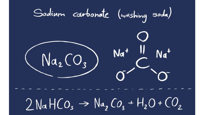 sodium bicarbonate carbon dioxide formula