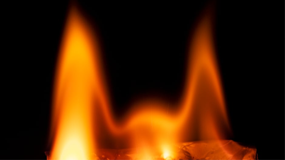 Calcium flame