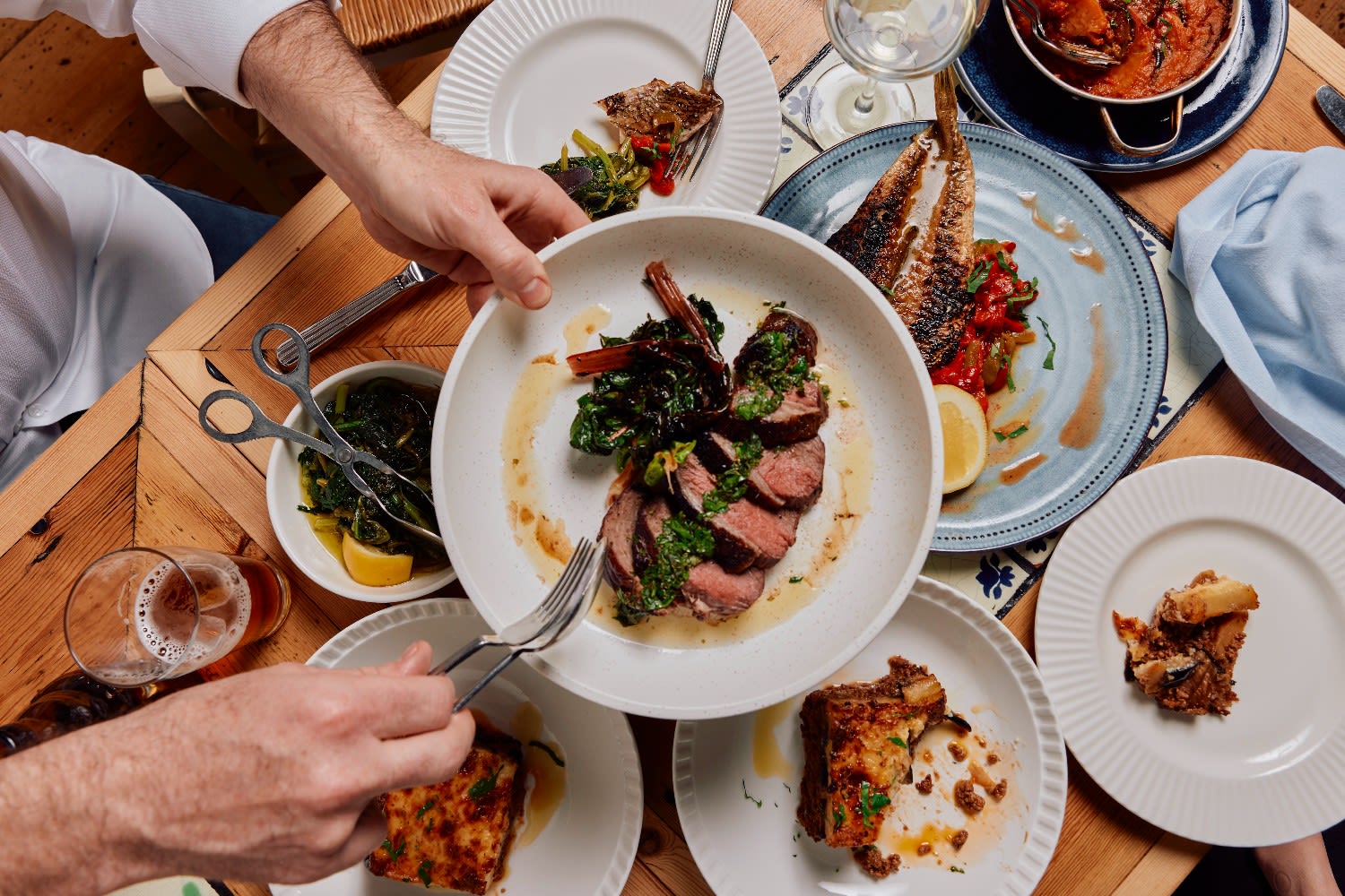 A Greek spread at Taverna in Carlton (image by Parker Blain)