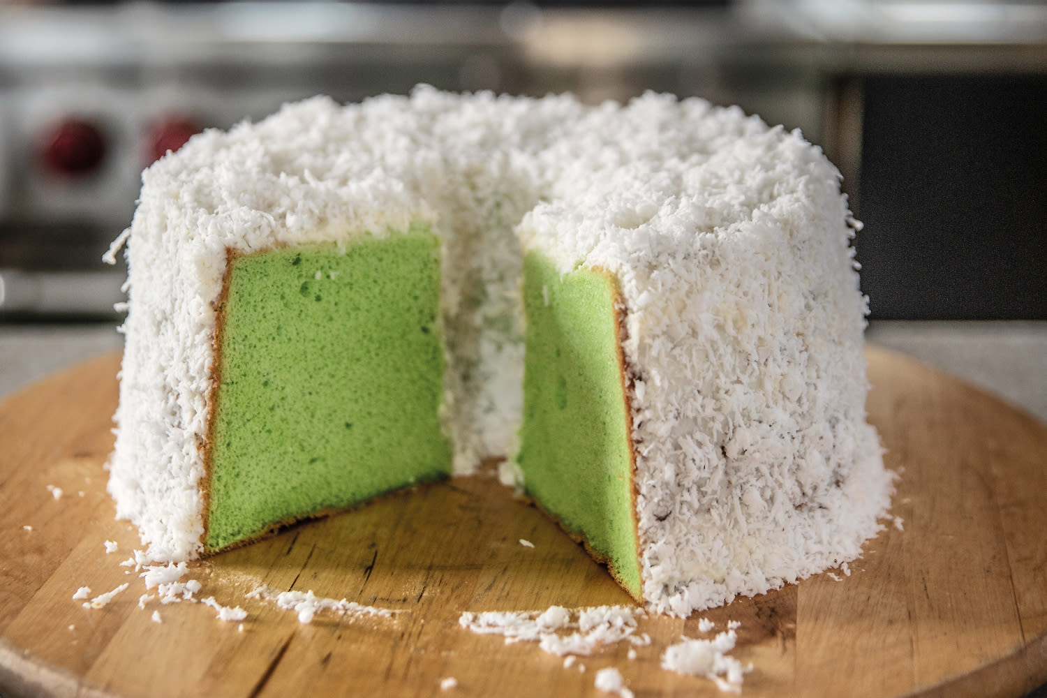 Thi Le's pandan chiffon cake.