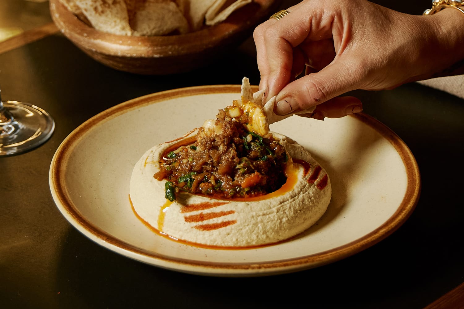 Hummus from Zareh, one of Melbourne's best new restaurants.