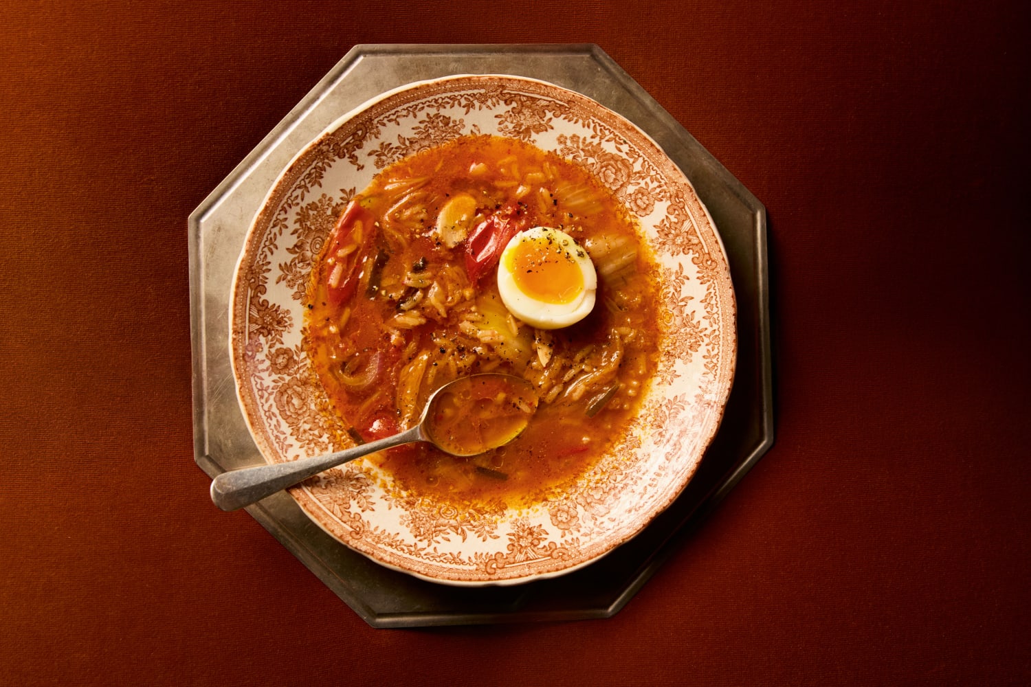 Alison Roman's kimchi-tomato soup.