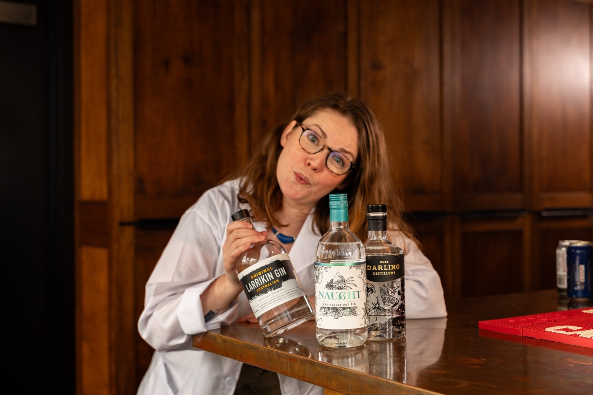 Cara Devine and Martini gins