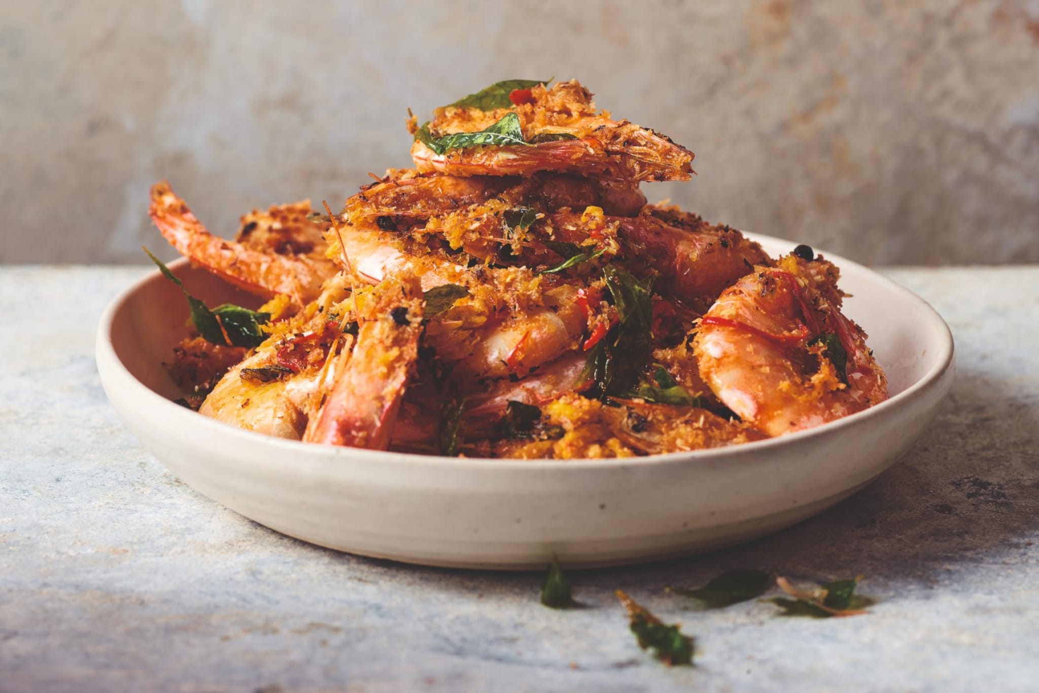 Tony Tan's butter prawns.