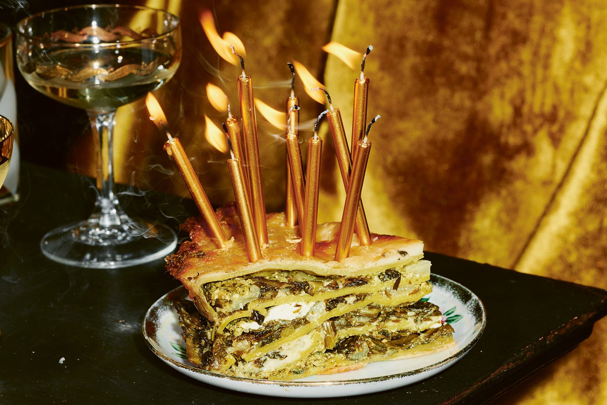 Shannon Martinez's green lasagne.