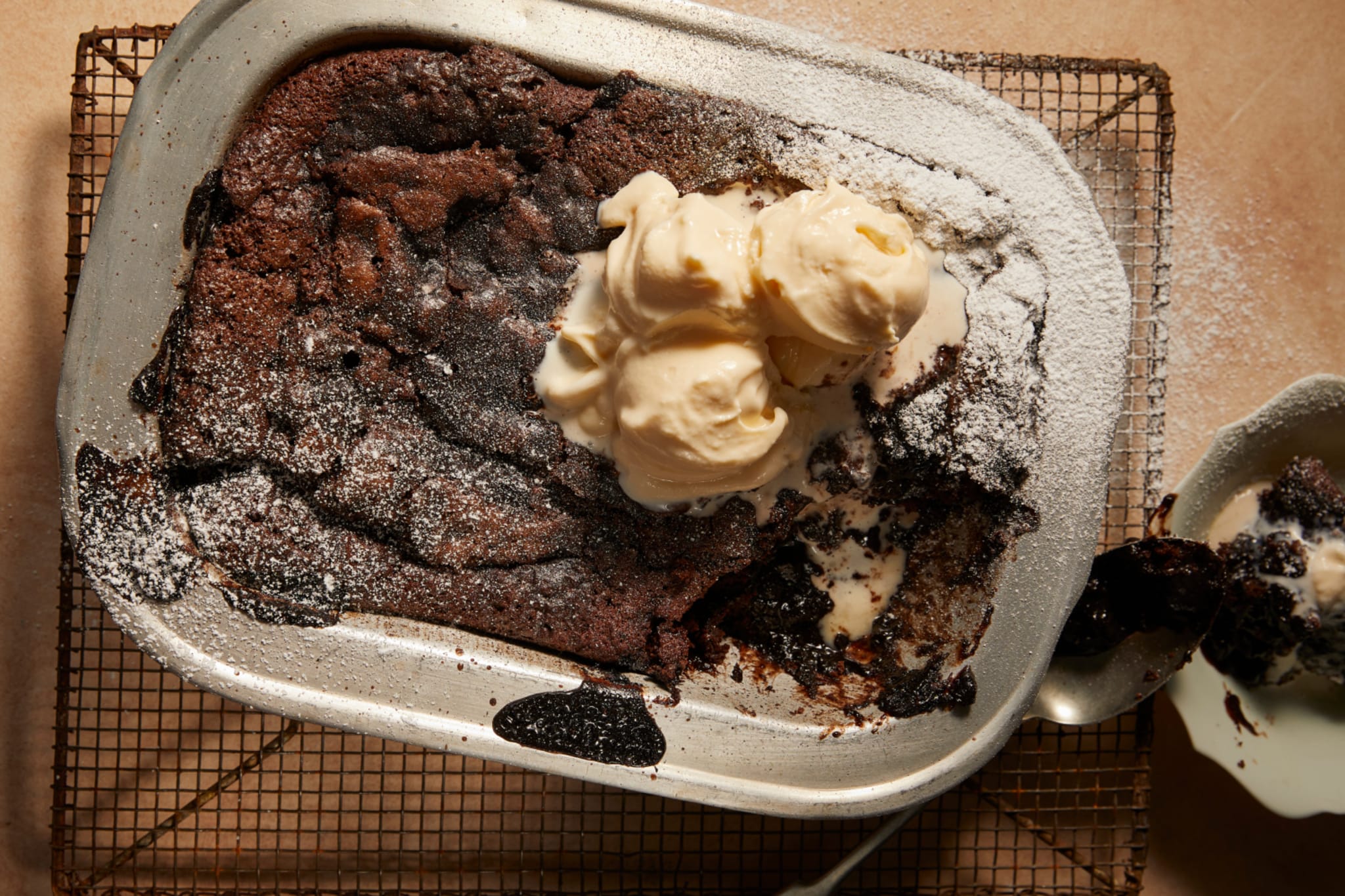 Karen Martini's self-saucing chocolate pudding