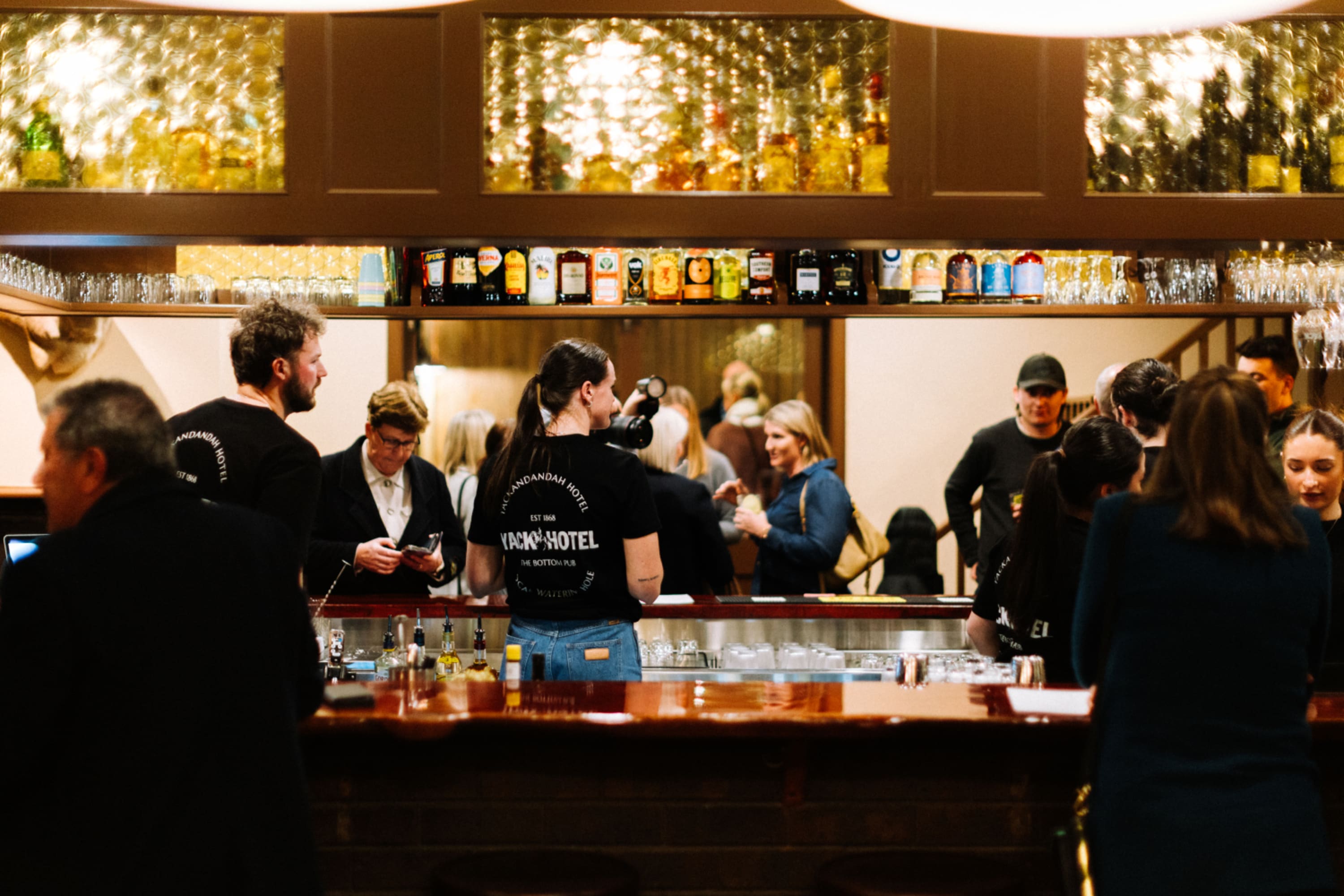 Yack Hotel front bar.