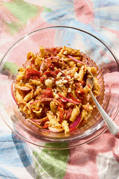 Alison Roman secret ingredient pasta salad.