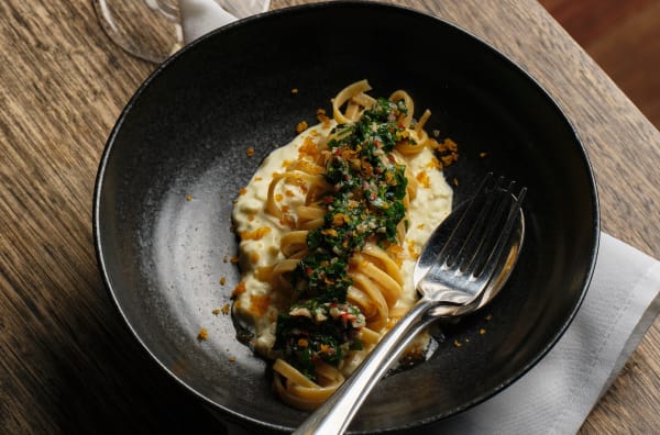 A delicious spaghetti at The Recreation, one of the best parent-friendly restaurants in Melbourne