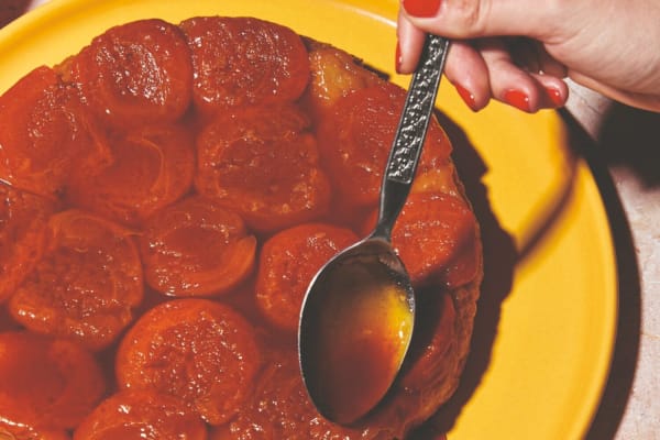 Alison Roman's upside-down apricot tart