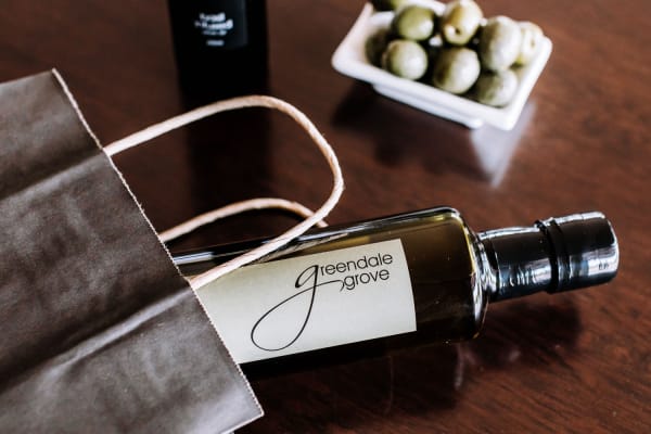 Greendale Grove's bottled olive oil.